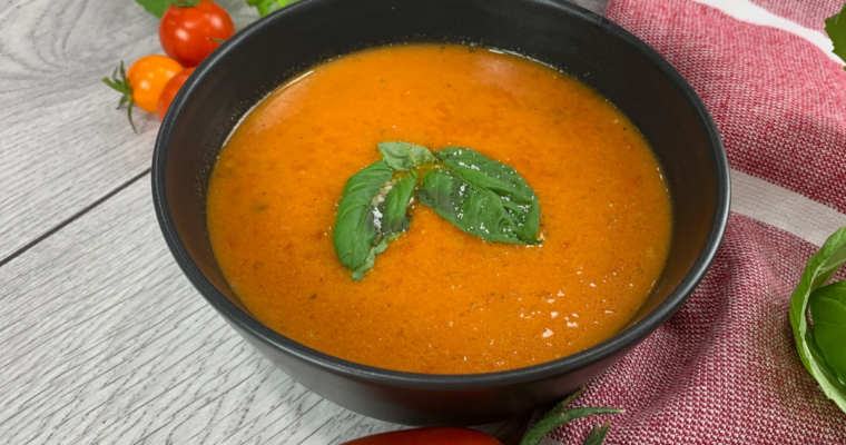 Vegan – Easy Homemade Tomato Soup With Fresh Garden Tomatoes