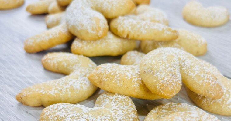 Walnut Crescent Cookies