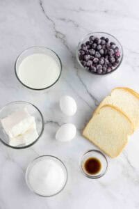 Blueberry Franch Toast Ingredients