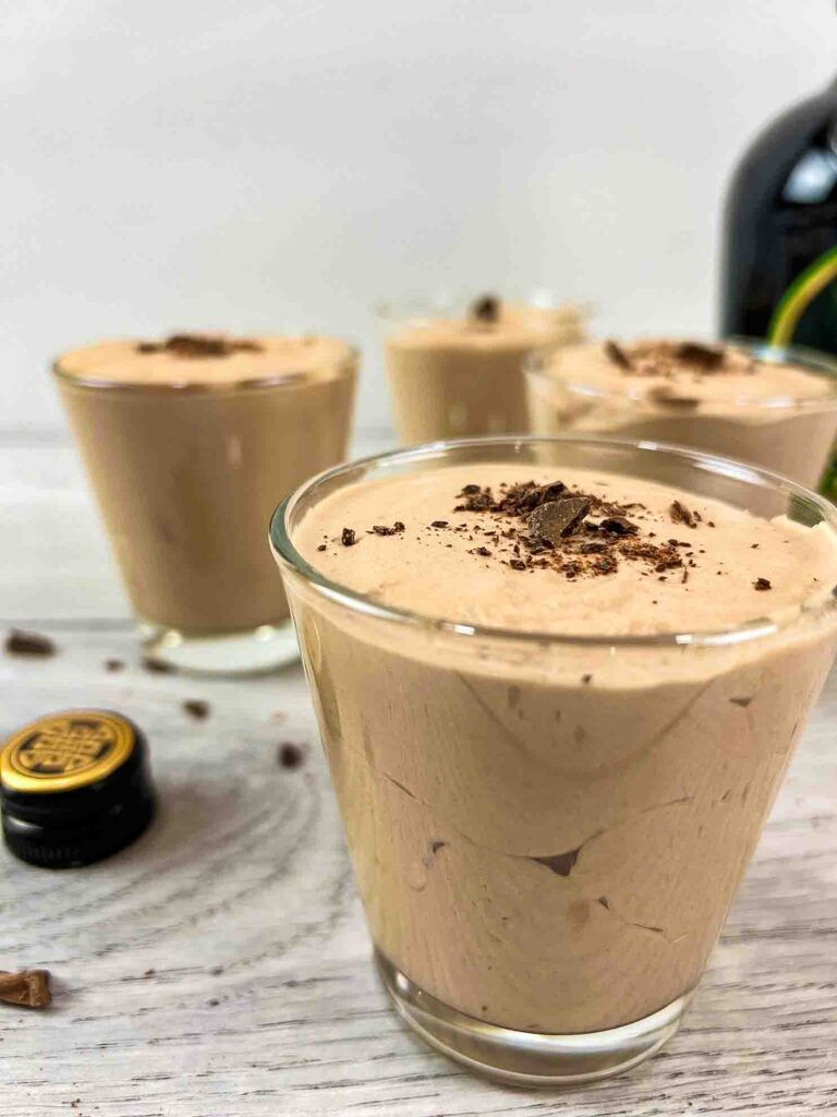 Baileys Irish Cream Mousse closeup