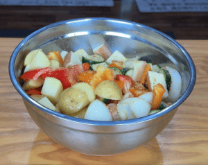 Drizzle Olive Oil Kielbasa