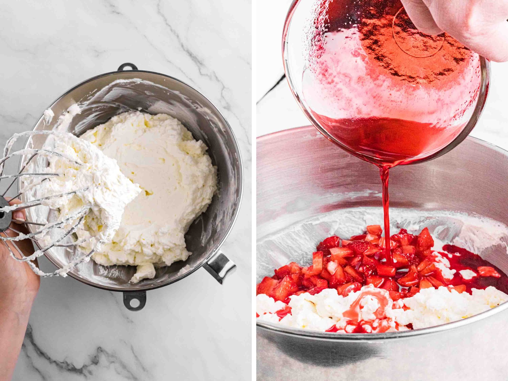 step by step on how to make strawberry mousse for strawberry mousse cake