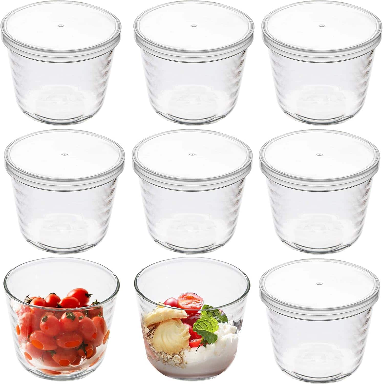 Small Glass Bowls for Rote Grütze