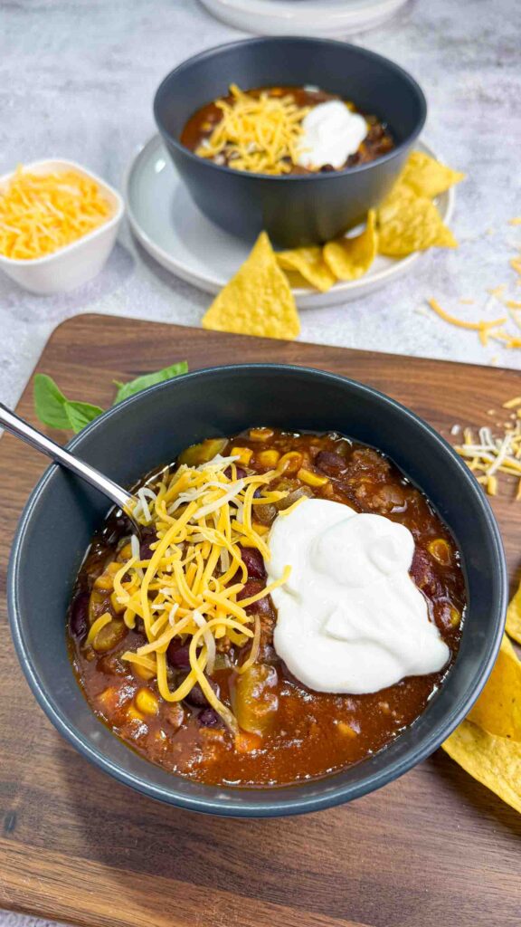 Ready to eat crockpot chili