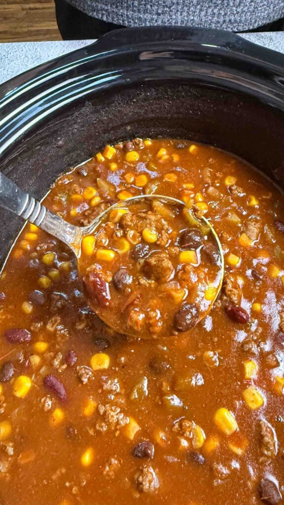 spoon full of crockpot chili