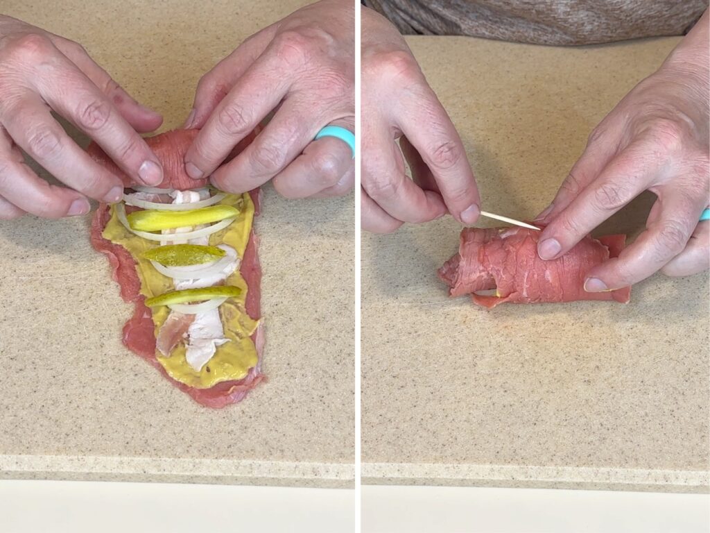 Beef Rouladen fill step 3