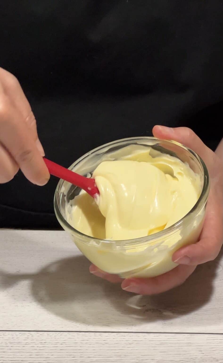 homemade mayonnaise with immersion blender