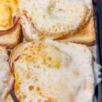 Toast Hawaii baked in Air Fryer