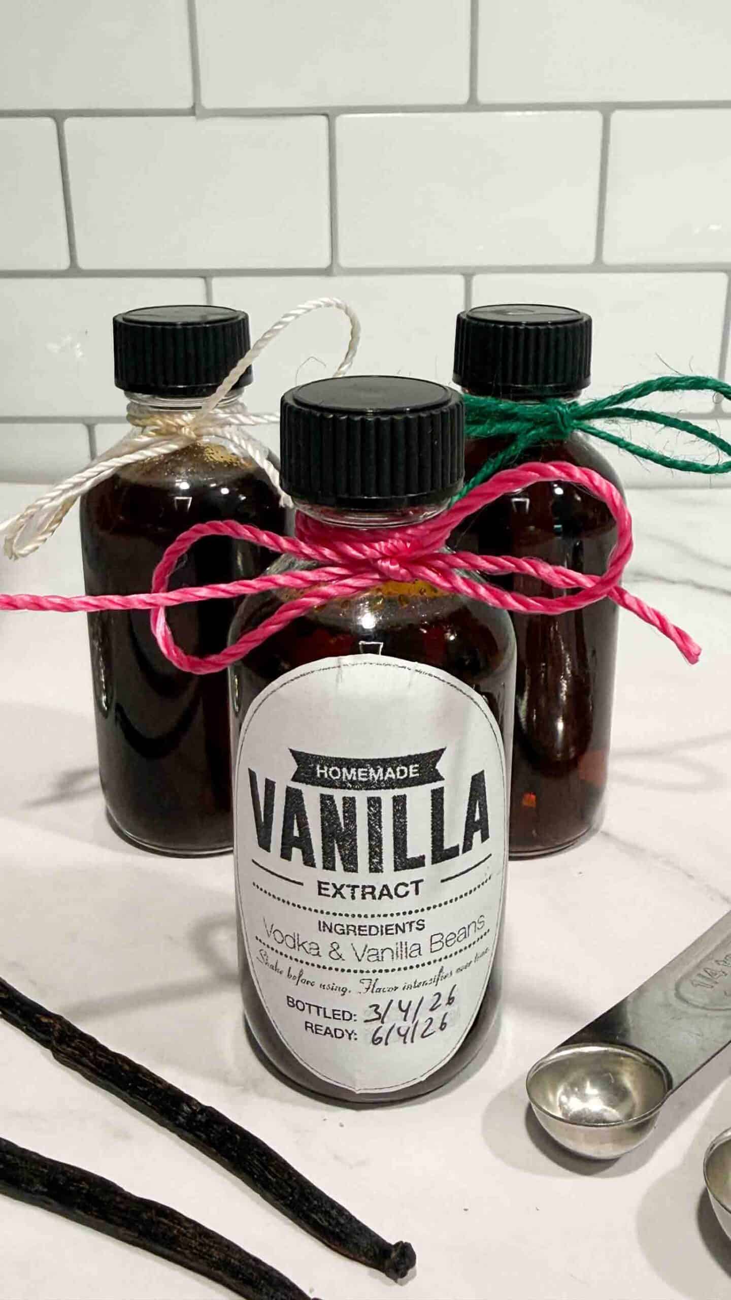 Little Vanilla Extract bottles are great gift ideas