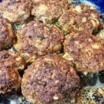 German Frikadellen hot off the stove