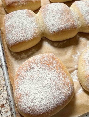 sourdough discard cibatta rolls